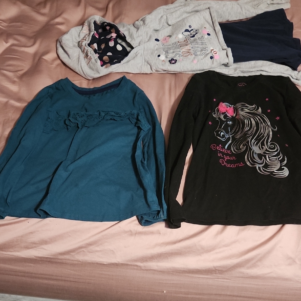 3 Long sleeve Shirts, 4T